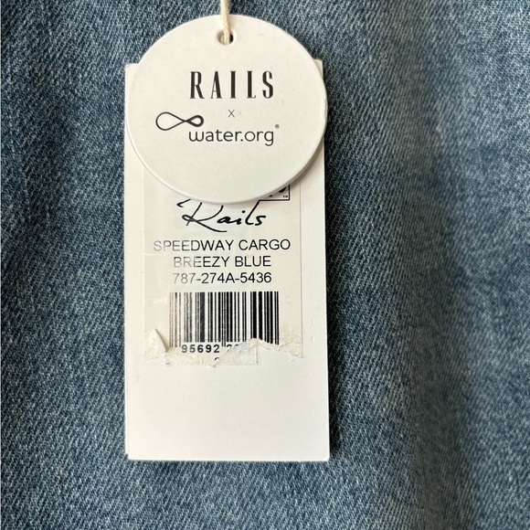 Rails Speedway Cargo Pant Breezy Blue NWT 29 - Picture 13 of 13